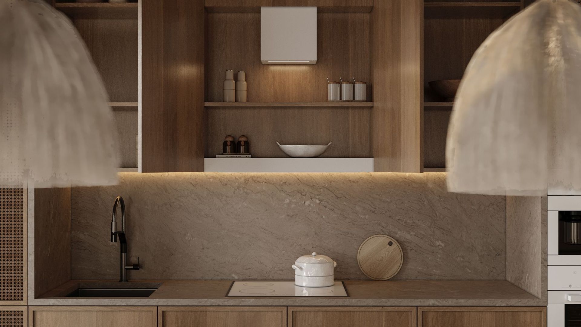 Вытяжка встраиваемая Micra Space White Matt - Белый матовый - Визуализации 8