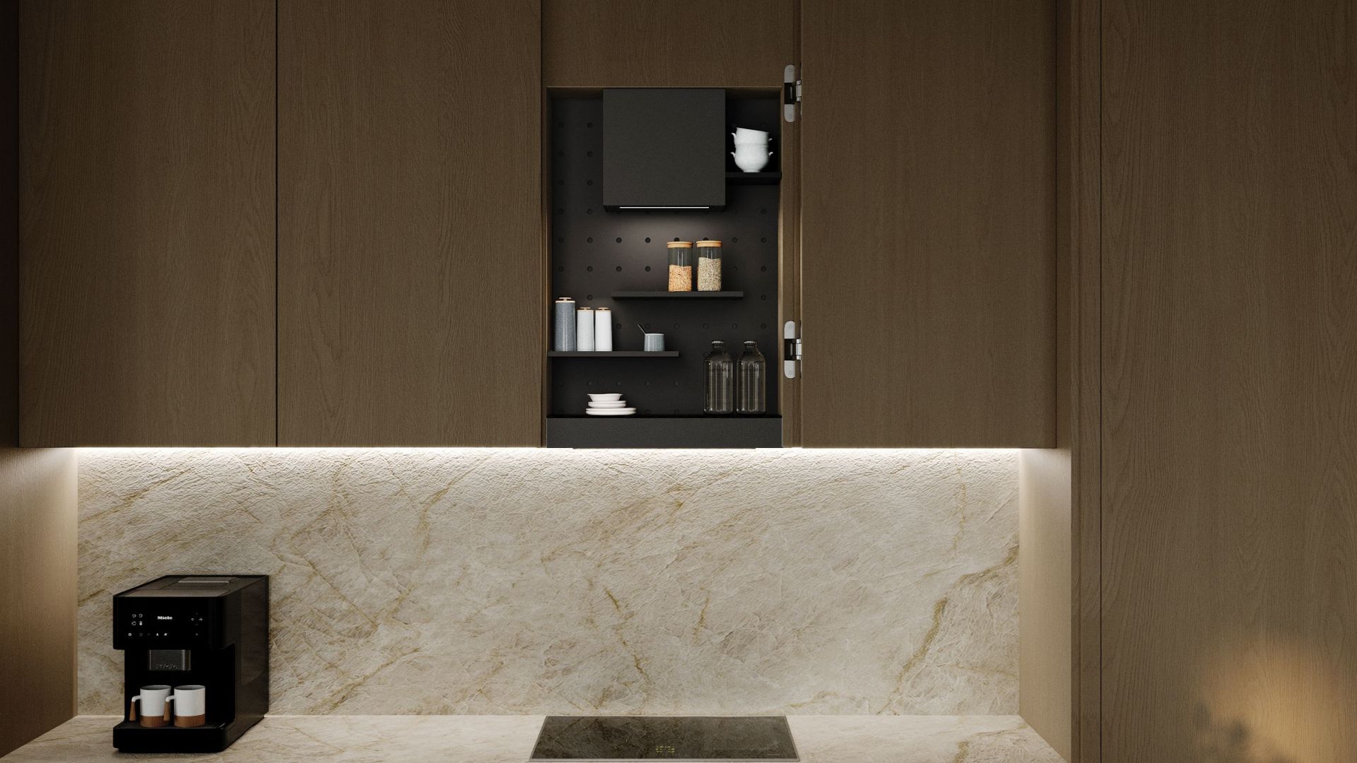 Вытяжка встраиваемая Micra Space Black Matt - Черный мат - Визуализации 8