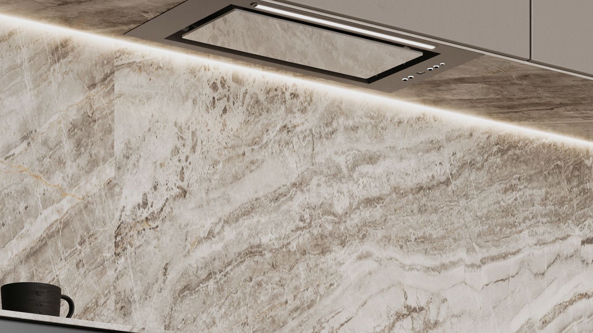 Вытяжка встраиваемая Micra White - Белый - Визуализации 2