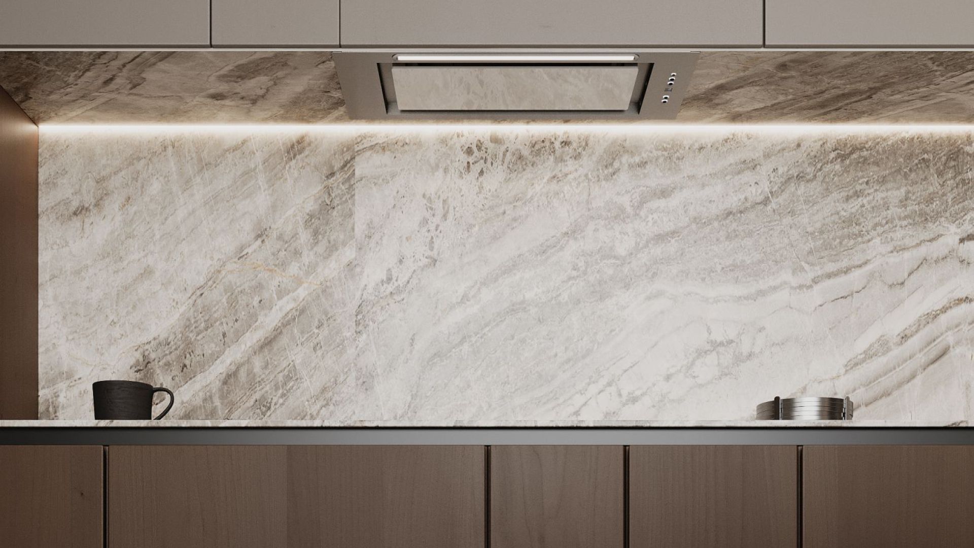 Вытяжка встраиваемая Micra White - Белый - Визуализации 4