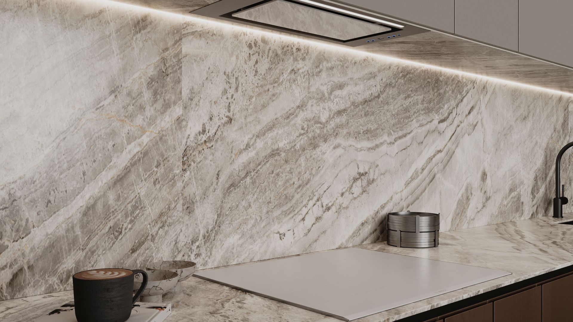 Вытяжка встраиваемая Micra White - Белый - Визуализации 6