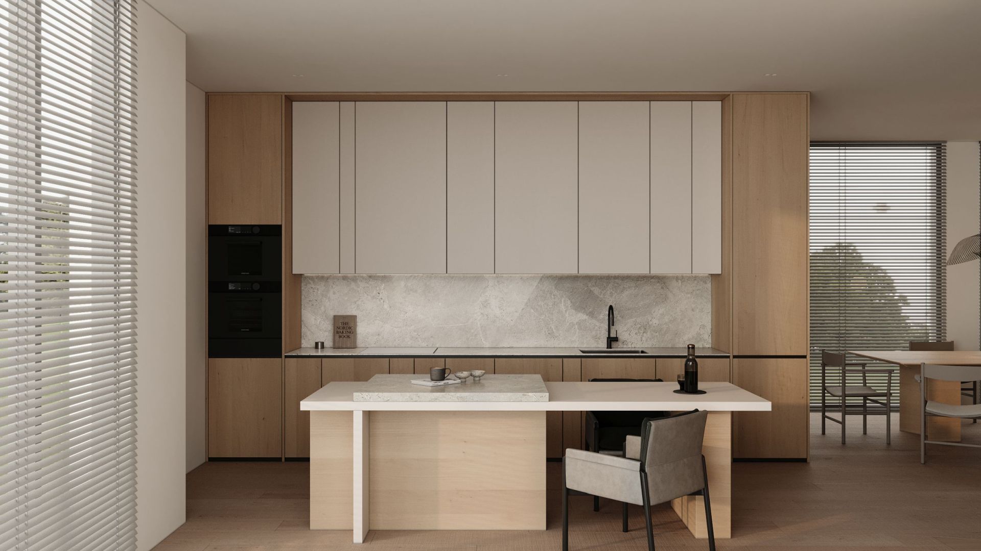 Вытяжка встраиваемая Micra White Matt - Белый матовый - Визуализации