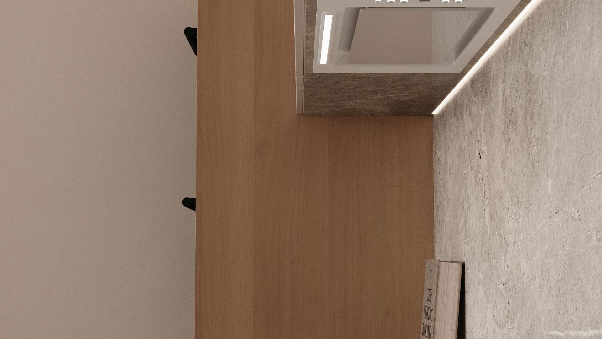 Вытяжка встраиваемая Micra White Matt - Белый матовый - Визуализации 3