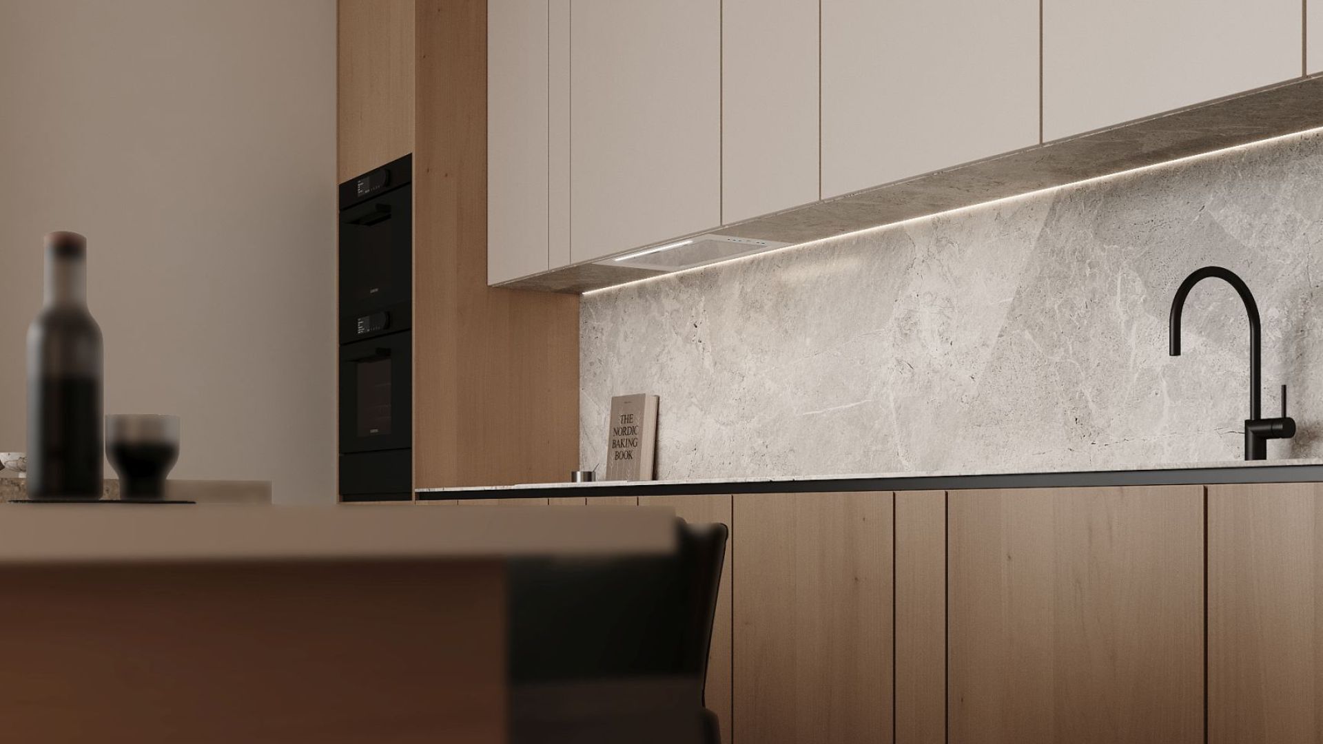 Вытяжка встраиваемая Micra White Matt - Белый матовый - Визуализации 8