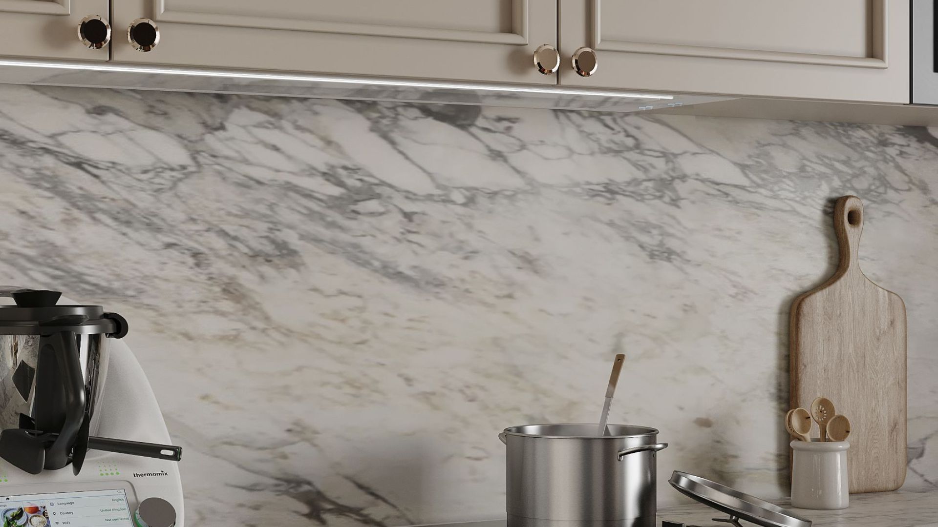 Вытяжка встраиваемая Micra White Matt 120 cm - Белый матовый - Визуализации 6