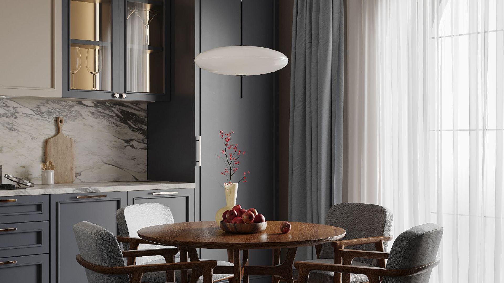 Вытяжка встраиваемая Micra White Matt 120 cm - Белый матовый - Визуализации 7