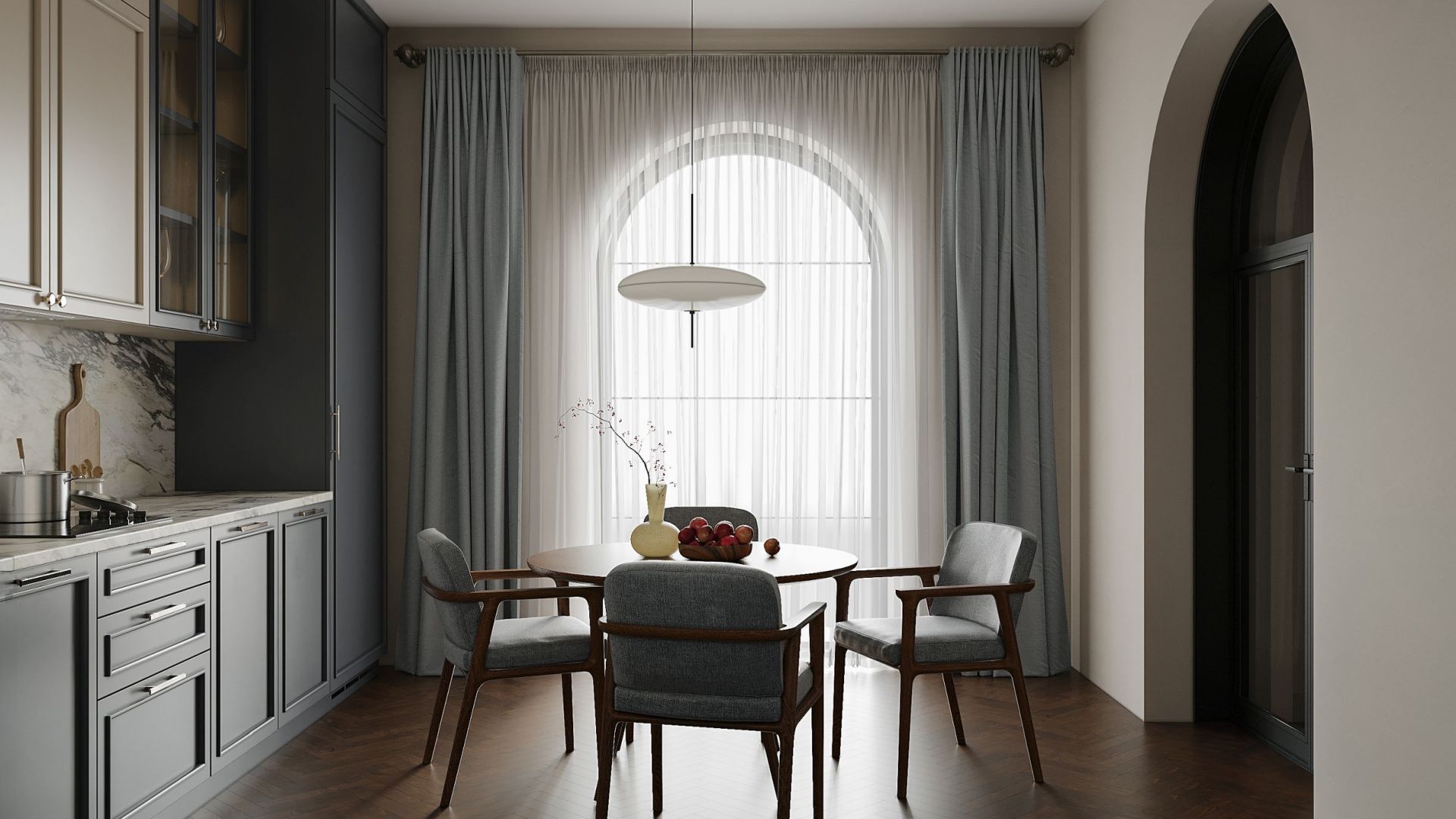 Вытяжка встраиваемая Micra White Matt 120 cm - Белый матовый - Визуализации 9