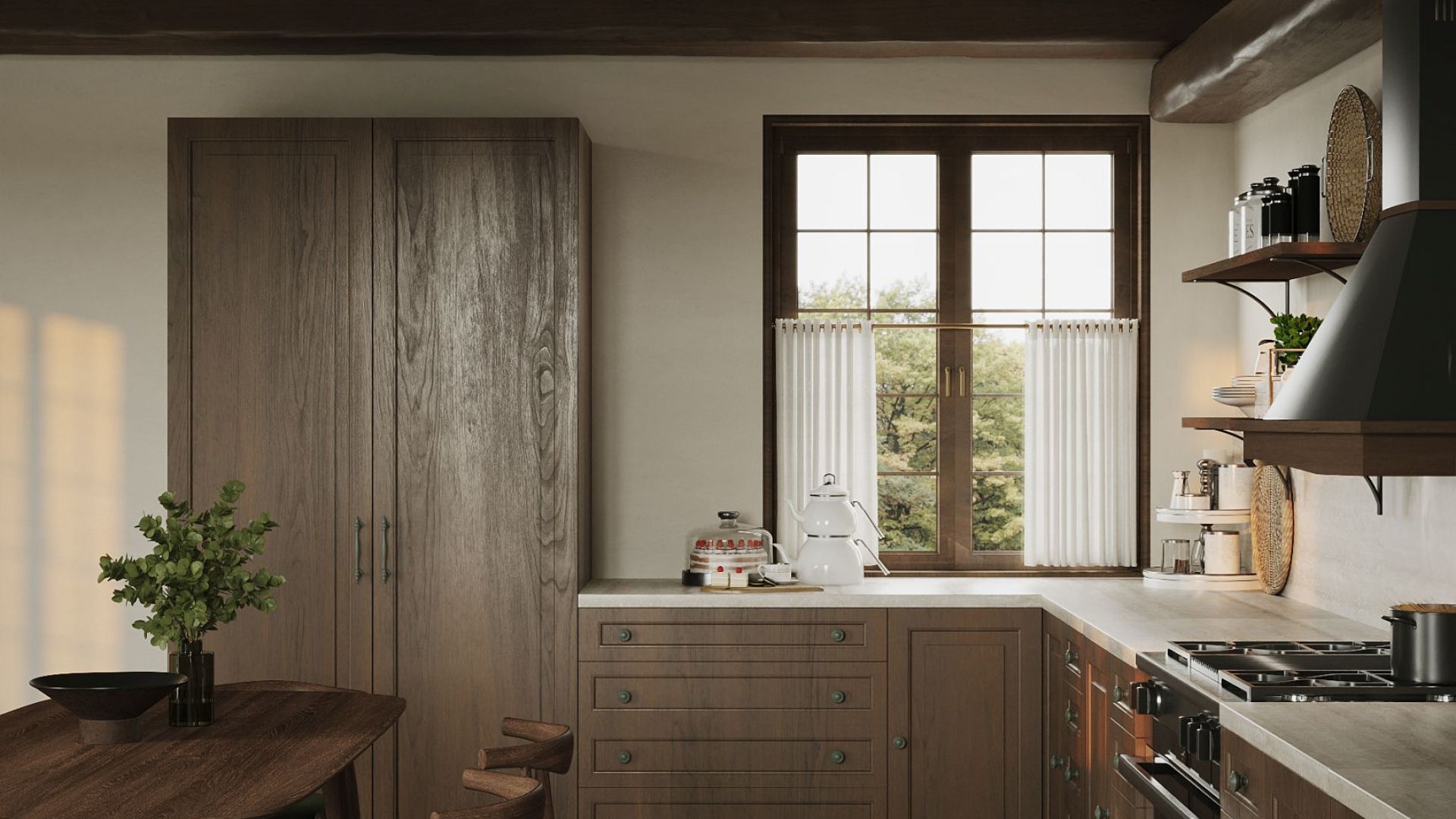 Вытяжка рустикальная Rustic Black Matt - Черный мат - Визуализации 7