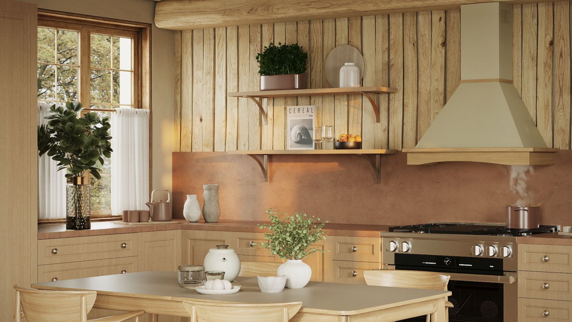 Вытяжка рустикальная Rustic - Бежевый - Визуализации 5