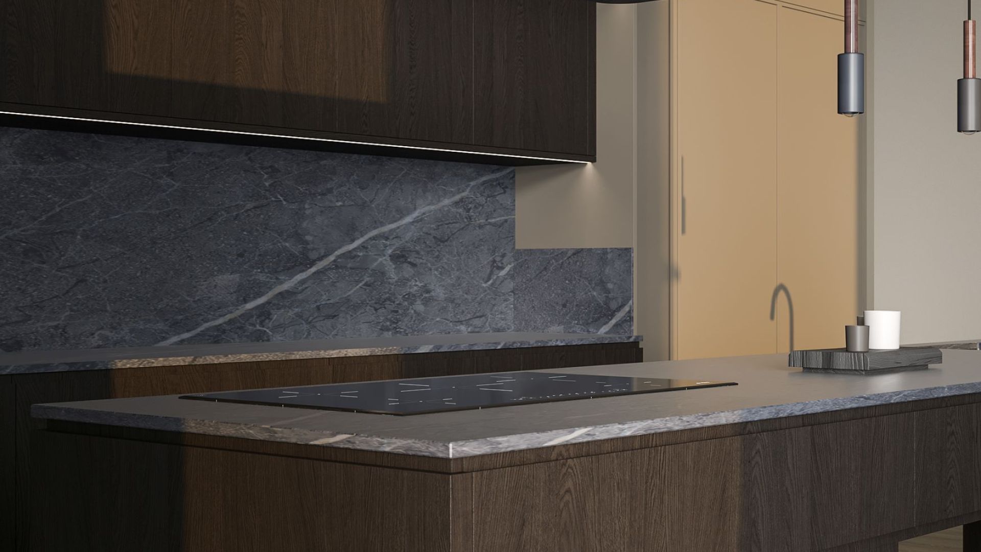 Вытяжка островная Sven Black Matt - Черный мат - Визуализации 5