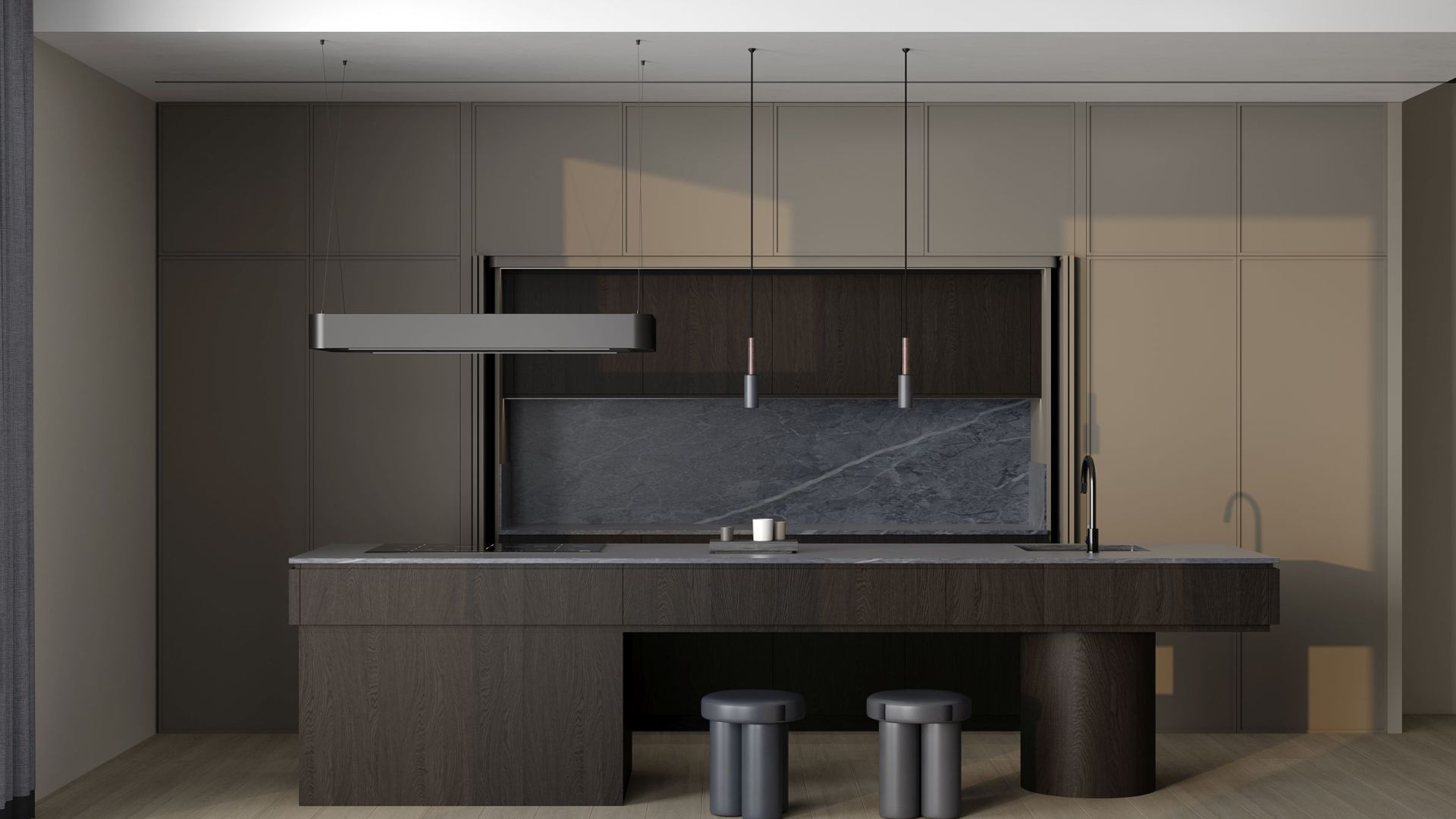 Вытяжка островная Sven Black Matt - Черный мат - Визуализации 4