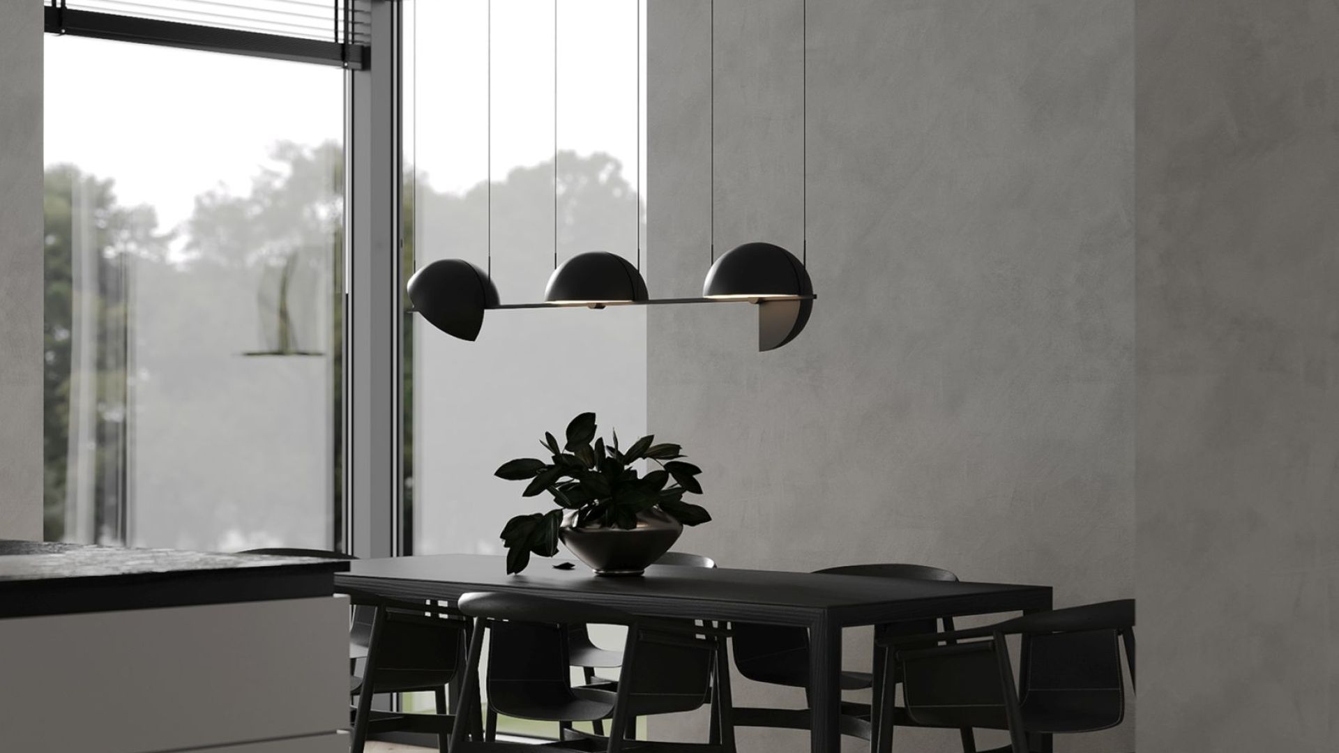 Вытяжка пристенная Sento  Black Matt - Черный мат - Визуализации 6