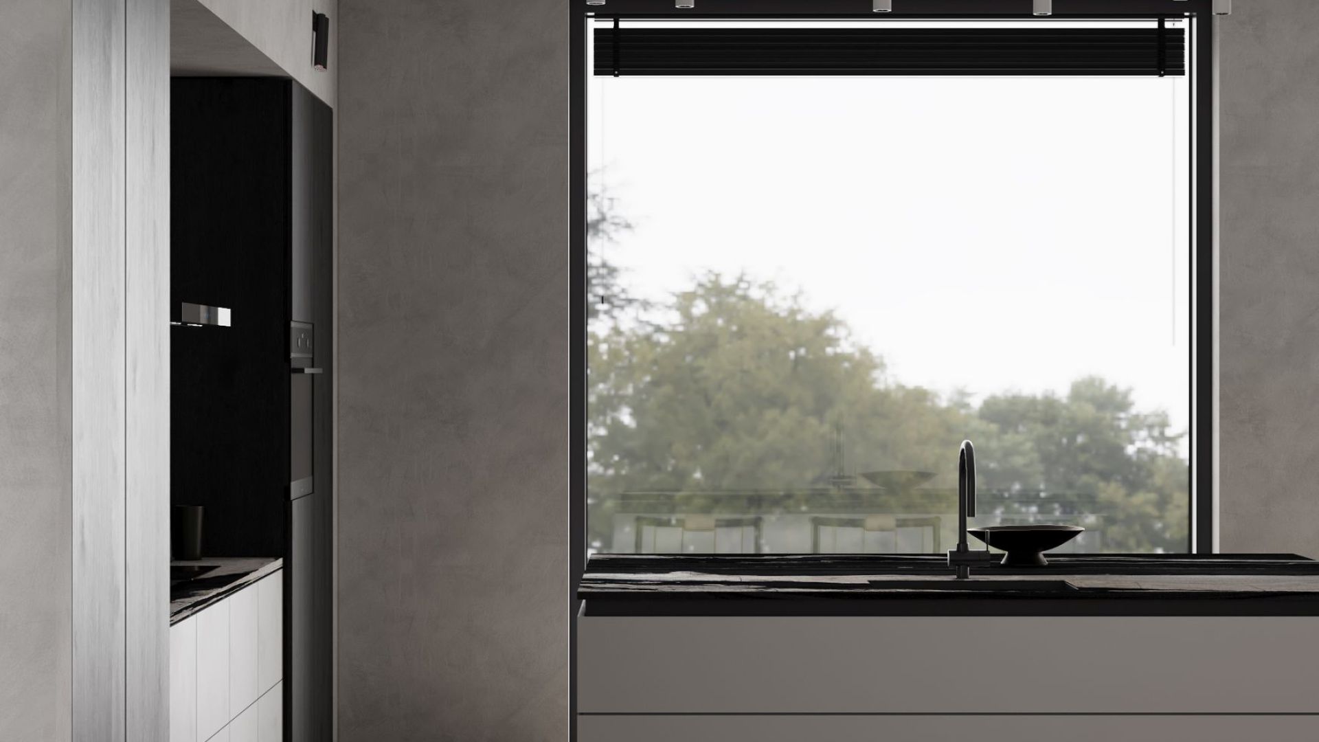 Вытяжка пристенная Sento  Black Matt - Черный мат - Визуализации 9