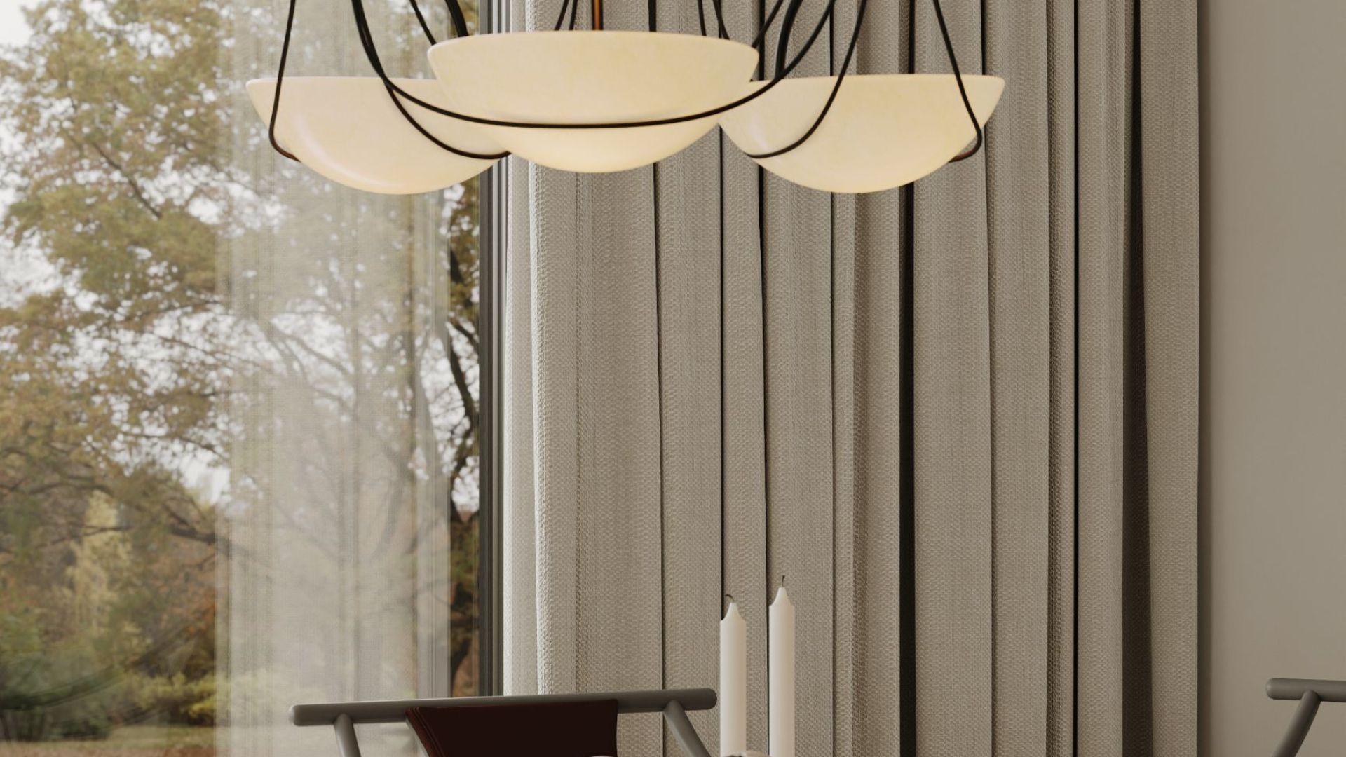 Вытяжка островная Tubo Taupe - Таупе - Визуализации 8