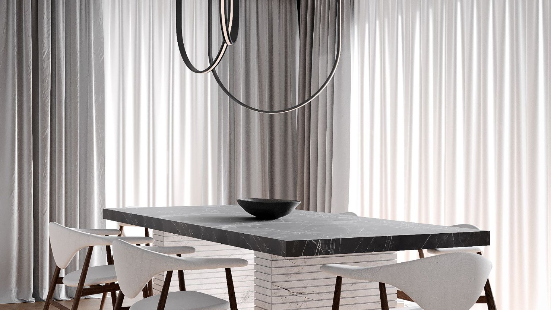 Вытяжка островная Tubo Black Matt - Черный мат - Визуализации 9