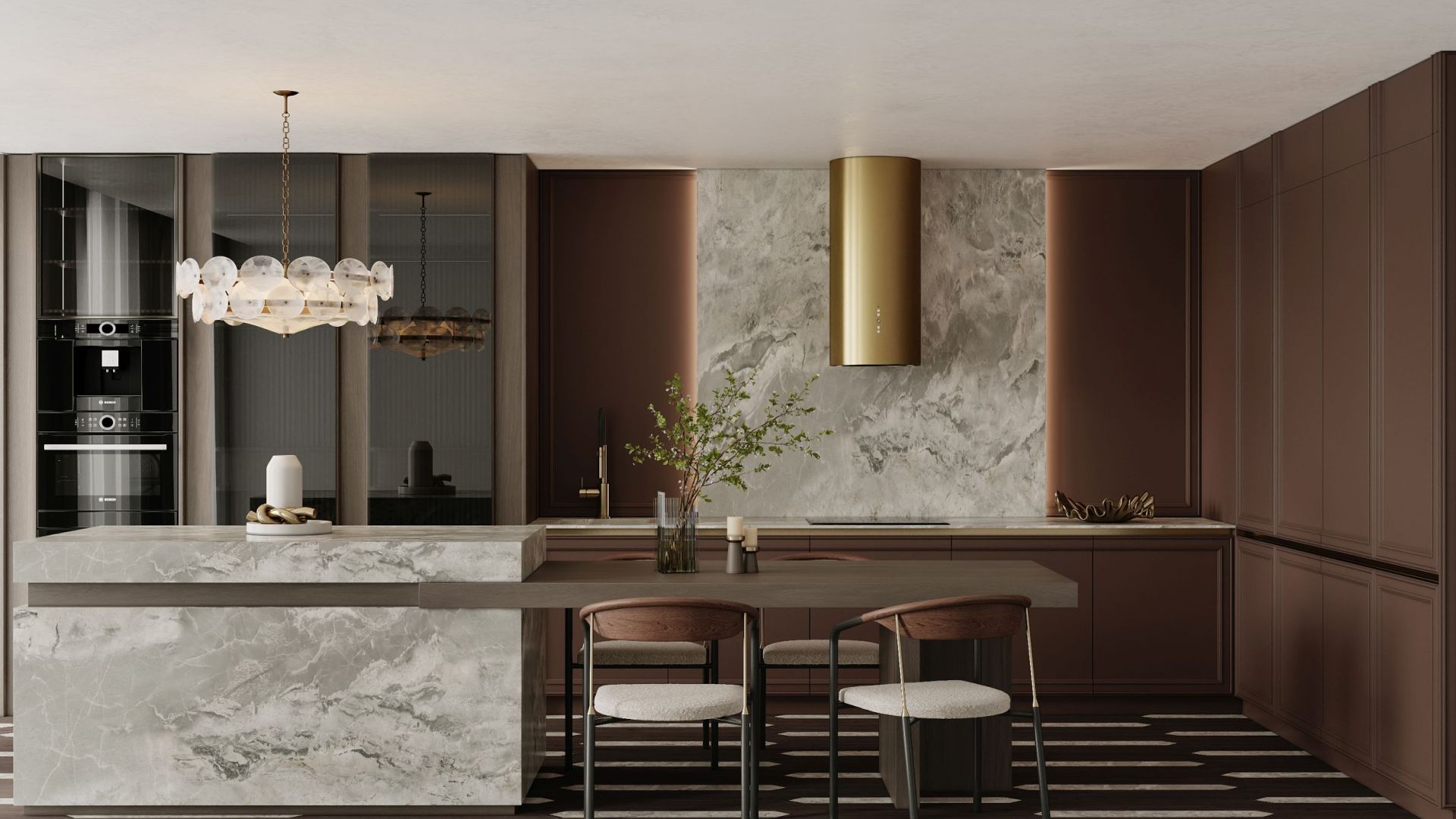 Вытяжка пристенная Cylindro OR Gold BLDC - Золото - Визуализации 7